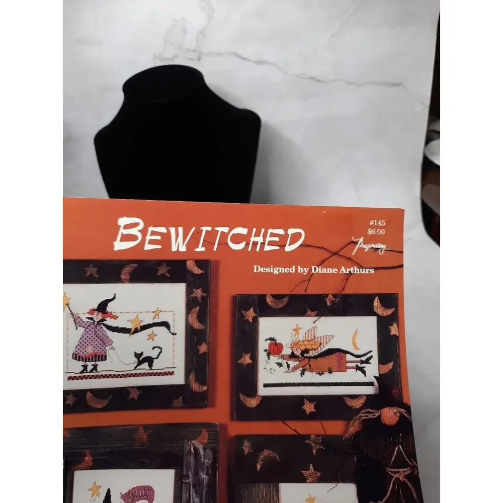 Imaginating Cross Stitch Pattern Leaflet Bewitched Halloween 4 Patterns